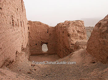 The ruins of Subashi Temple